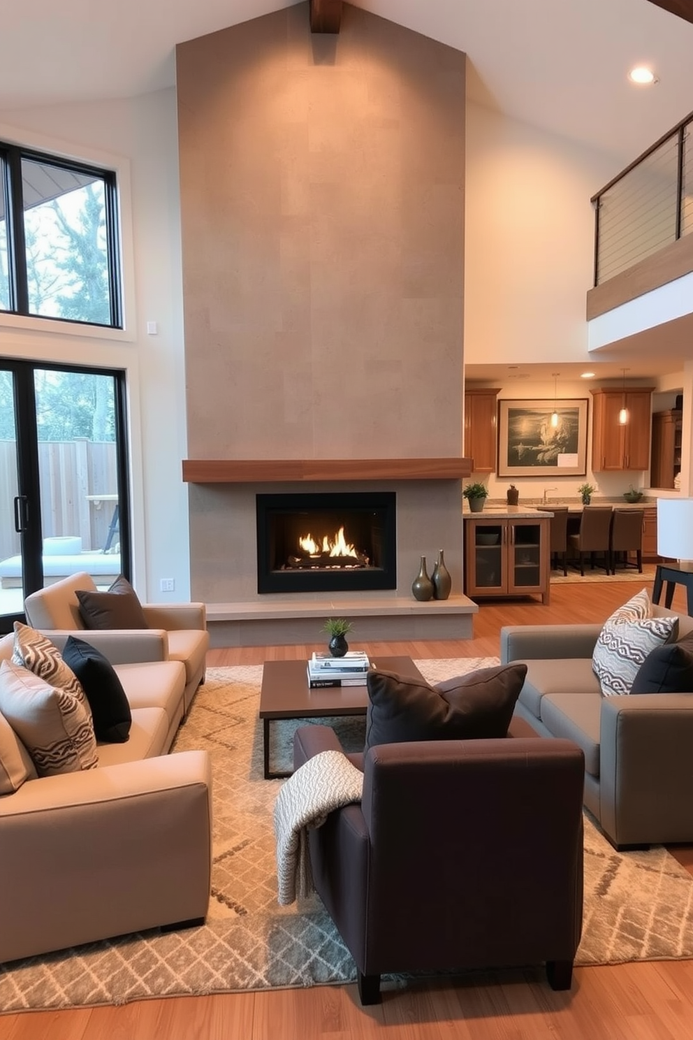 Family Room Design Ideas With Fireplace 22