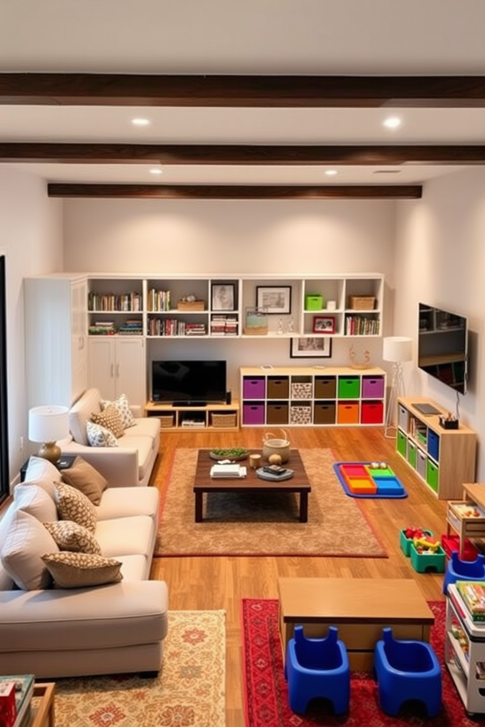 Family Room Playroom Design Ideas 10