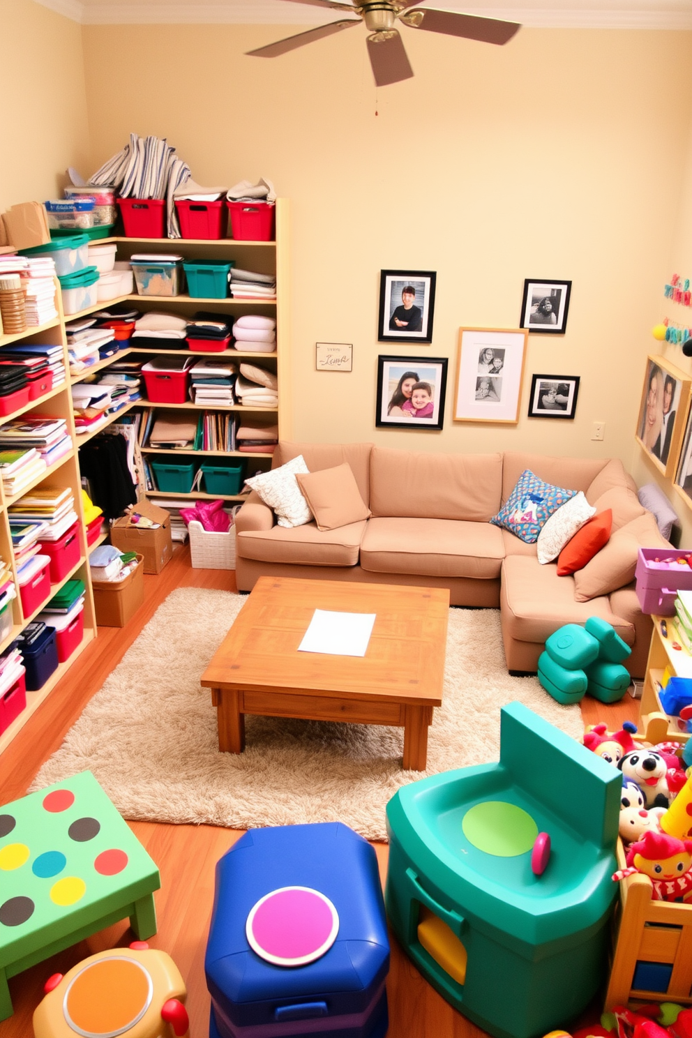 Family Room Playroom Design Ideas 14