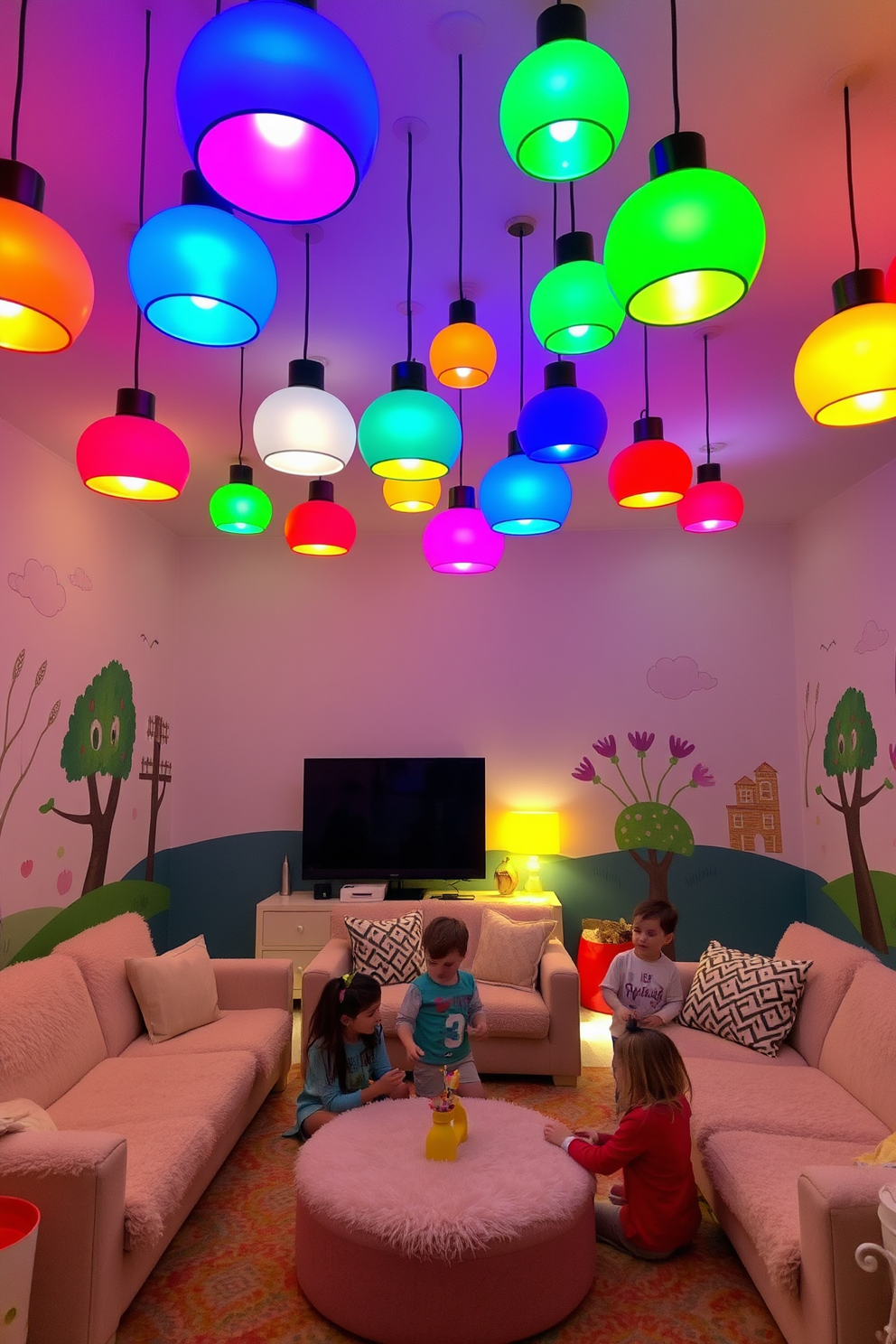 Family Room Playroom Design Ideas 18