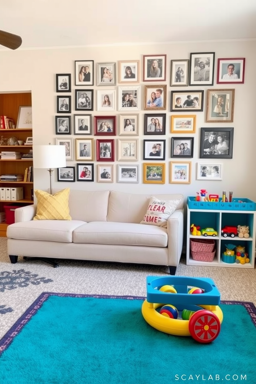 Family Room Playroom Design Ideas 26