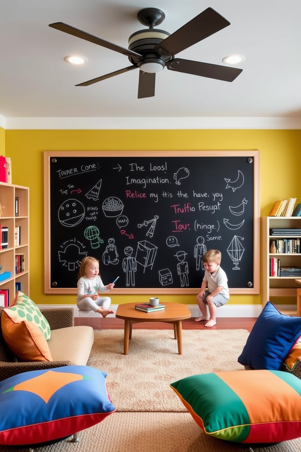 Family Room Playroom Design Ideas 9