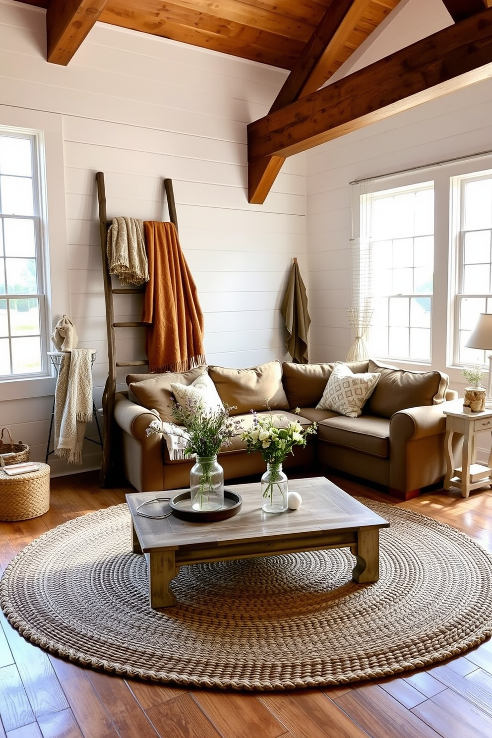 Farmhouse Living Room Design Ideas 24