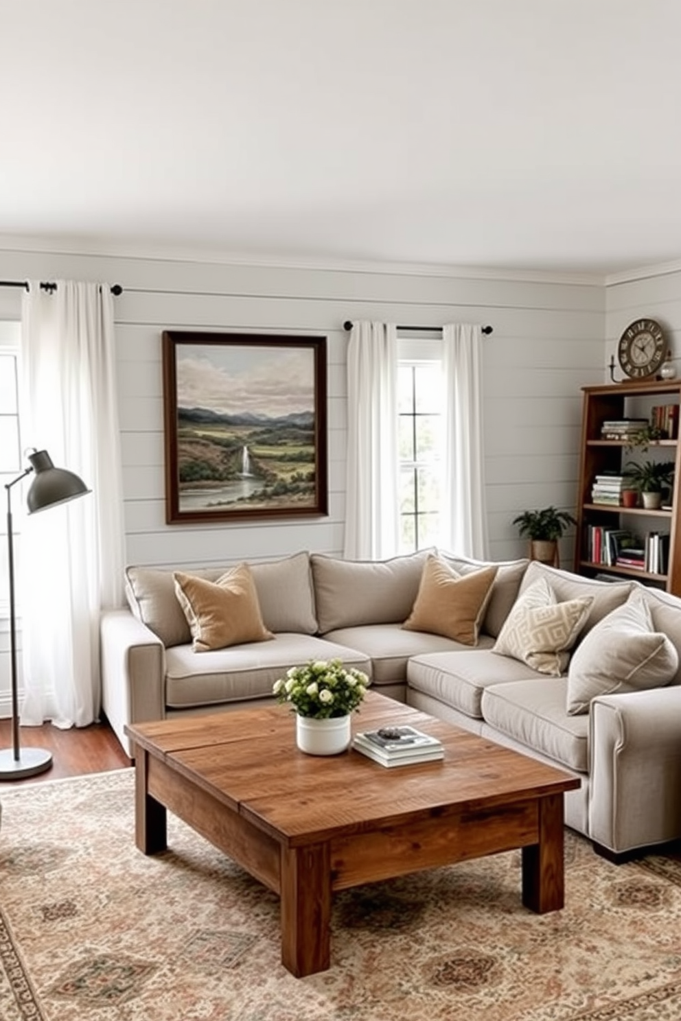 Farmhouse Living Room Design Ideas 28