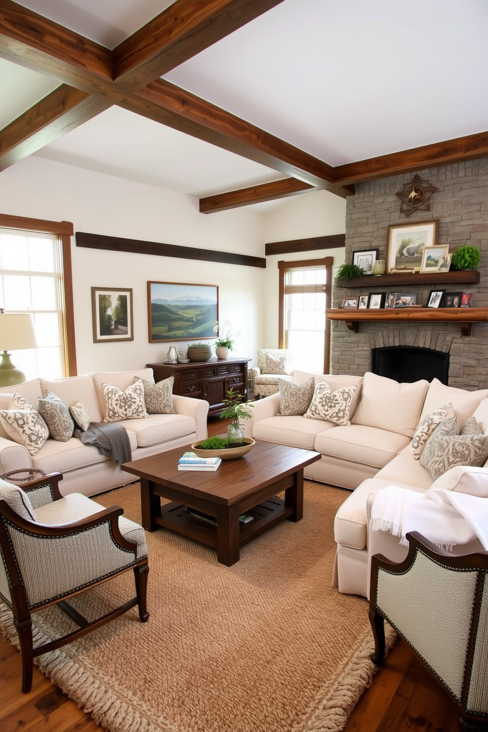 Farmhouse Living Room Design Ideas 29