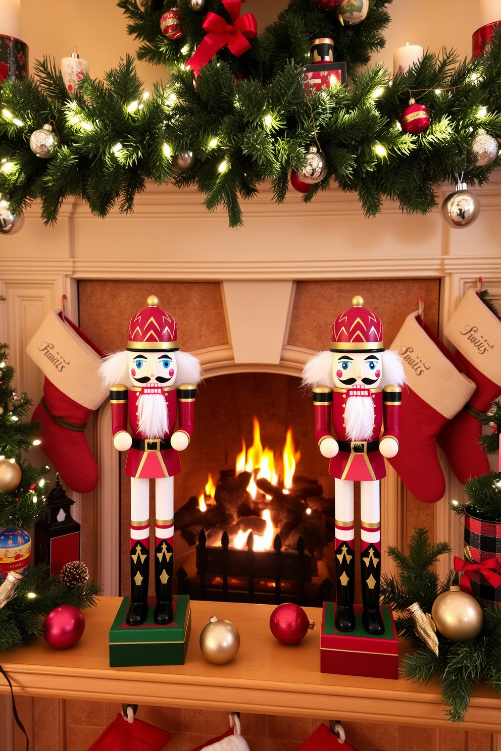 Fireplace Christmas Decorating Ideas 13