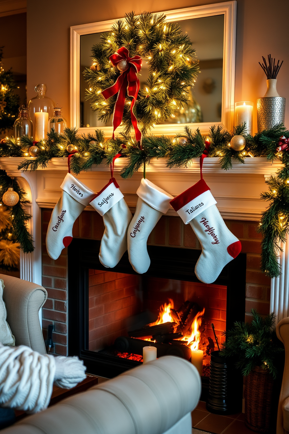 Fireplace Christmas Decorating Ideas 2