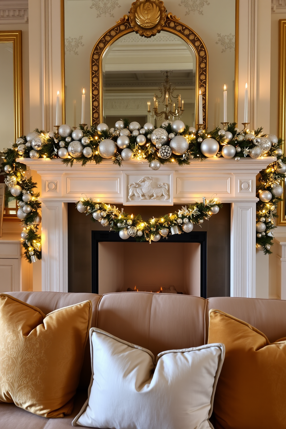 Fireplace Christmas Decorating Ideas 23