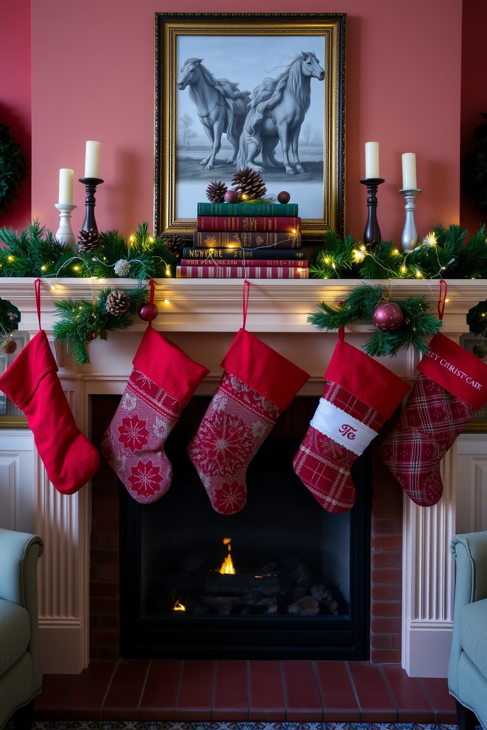 Fireplace Christmas Decorating Ideas 24