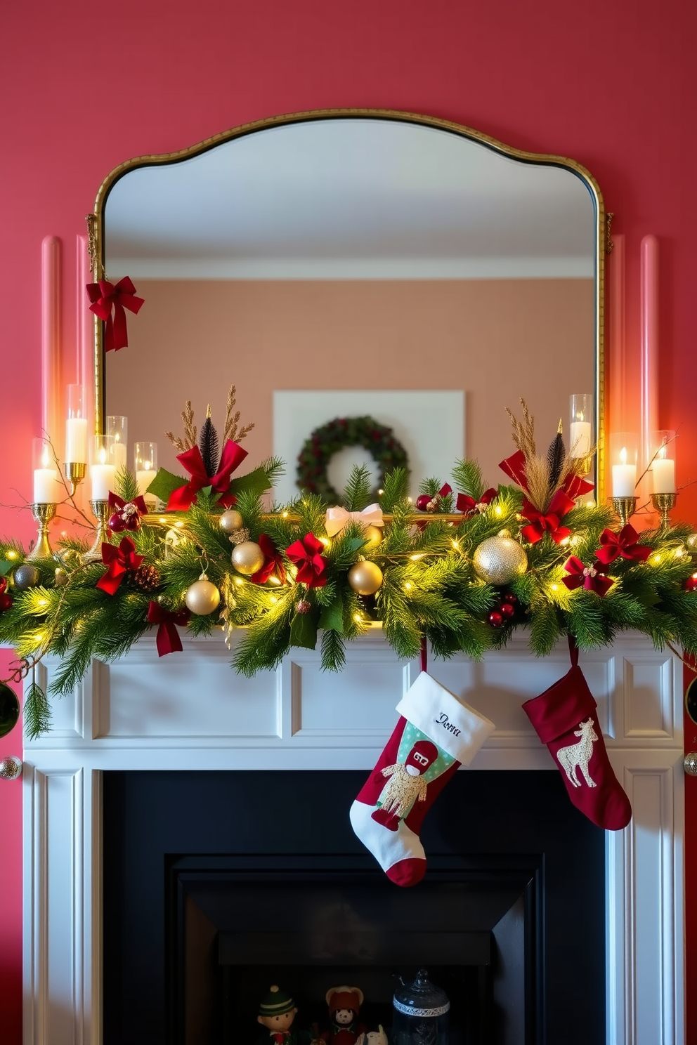 Fireplace Christmas Decorating Ideas 26