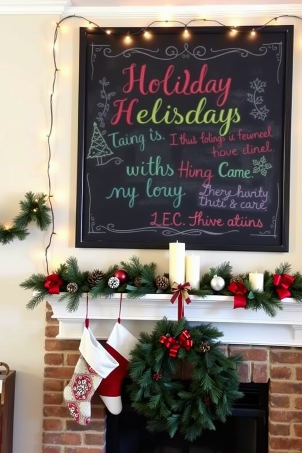 Fireplace Christmas Decorating Ideas 28