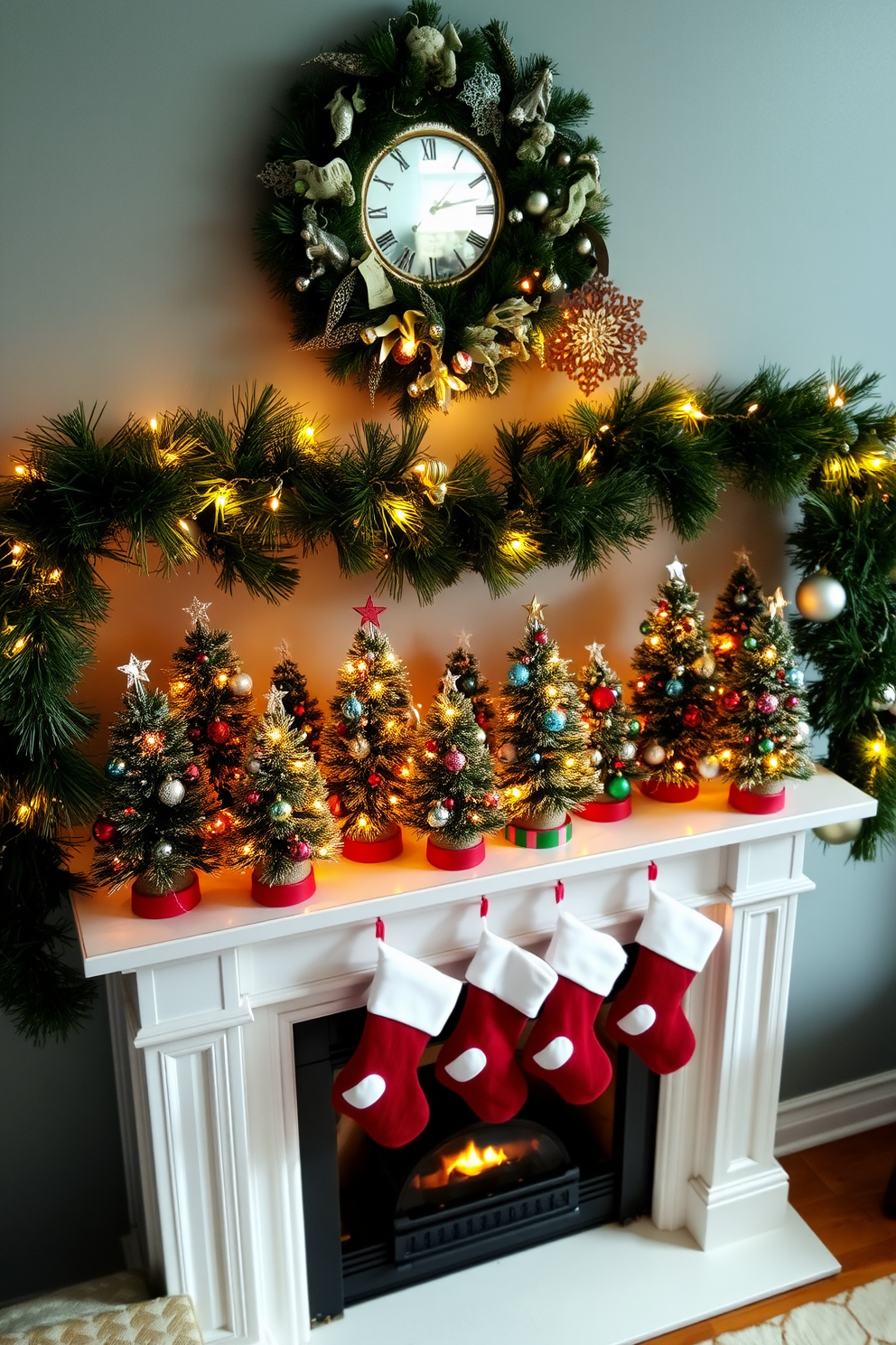 Fireplace Christmas Decorating Ideas 8