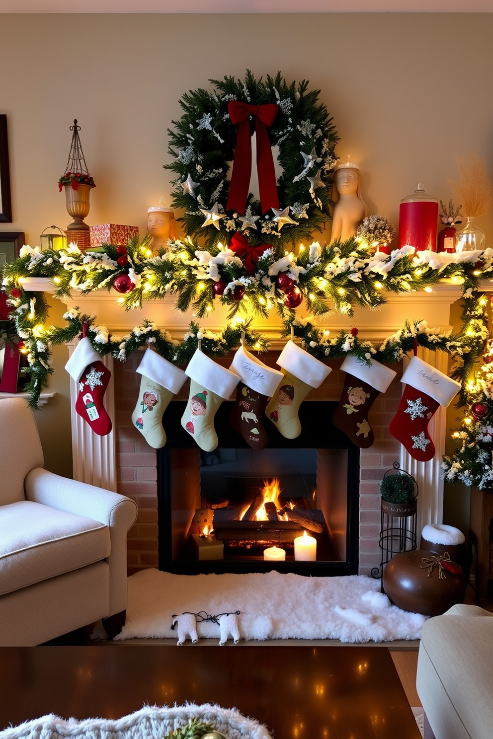 Fireplace Christmas Decorating Ideas 9