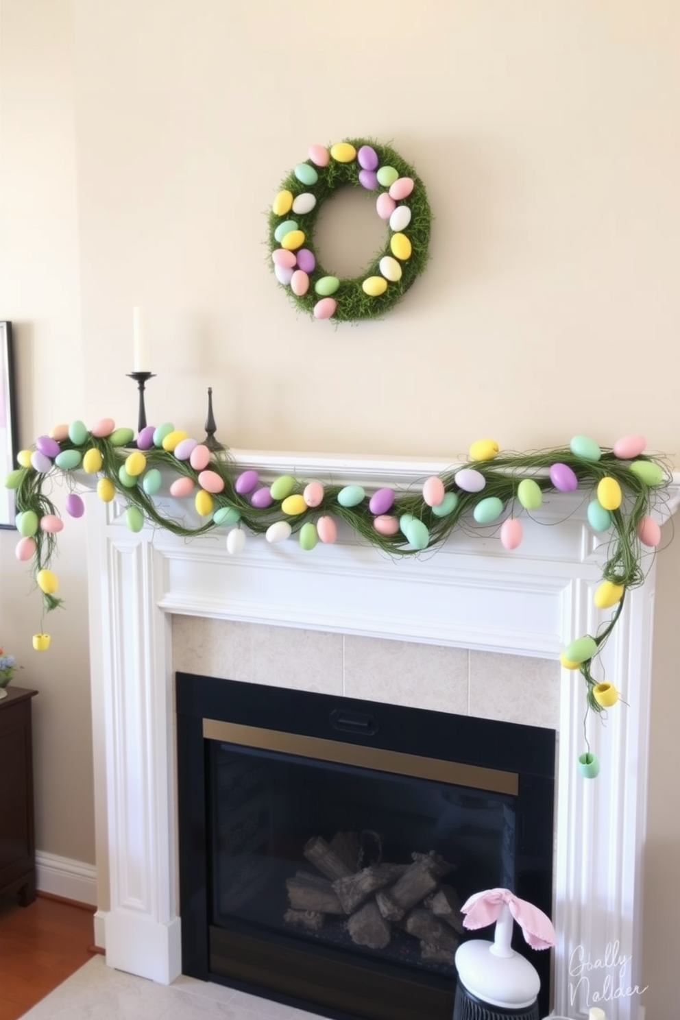 Fireplace Easter Decorating Ideas 1