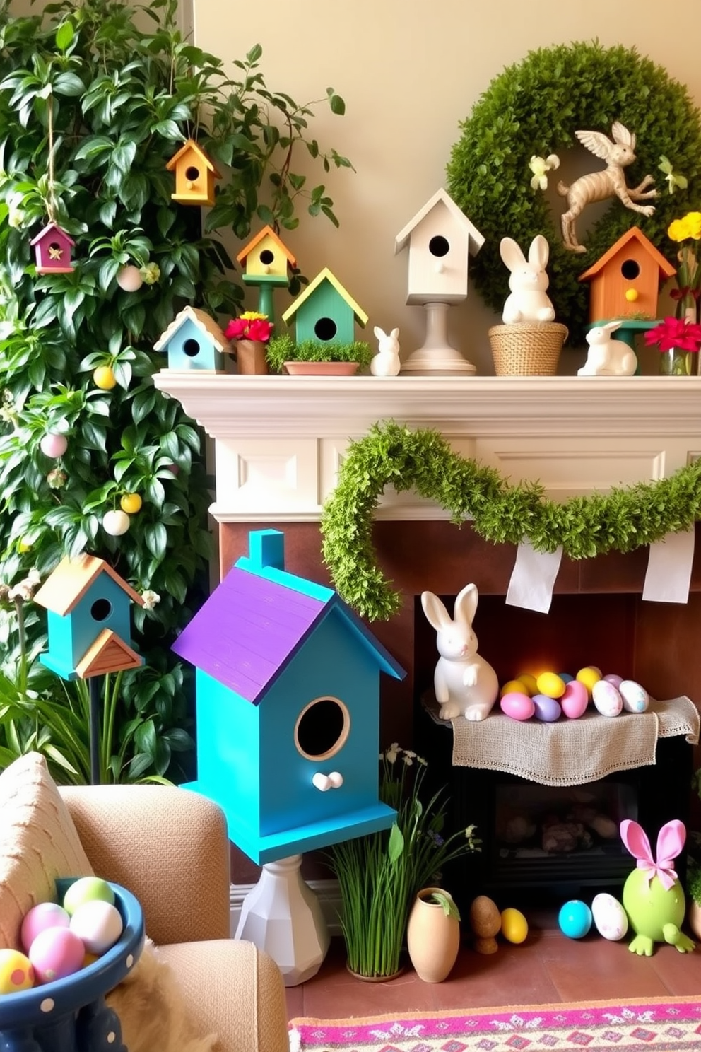 Fireplace Easter Decorating Ideas 10