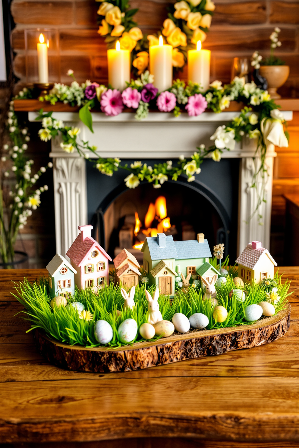 Fireplace Easter Decorating Ideas 14