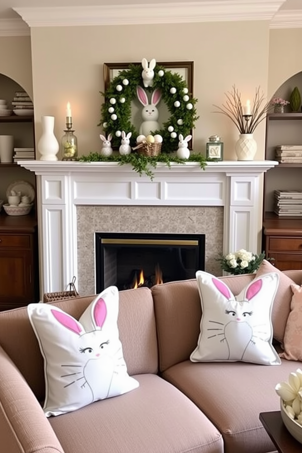 Fireplace Easter Decorating Ideas 15