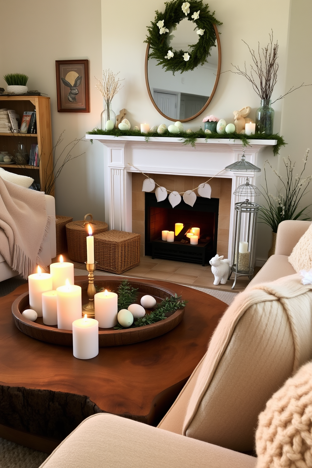 Fireplace Easter Decorating Ideas 16