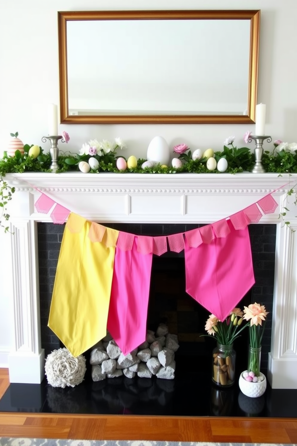 Fireplace Easter Decorating Ideas 24