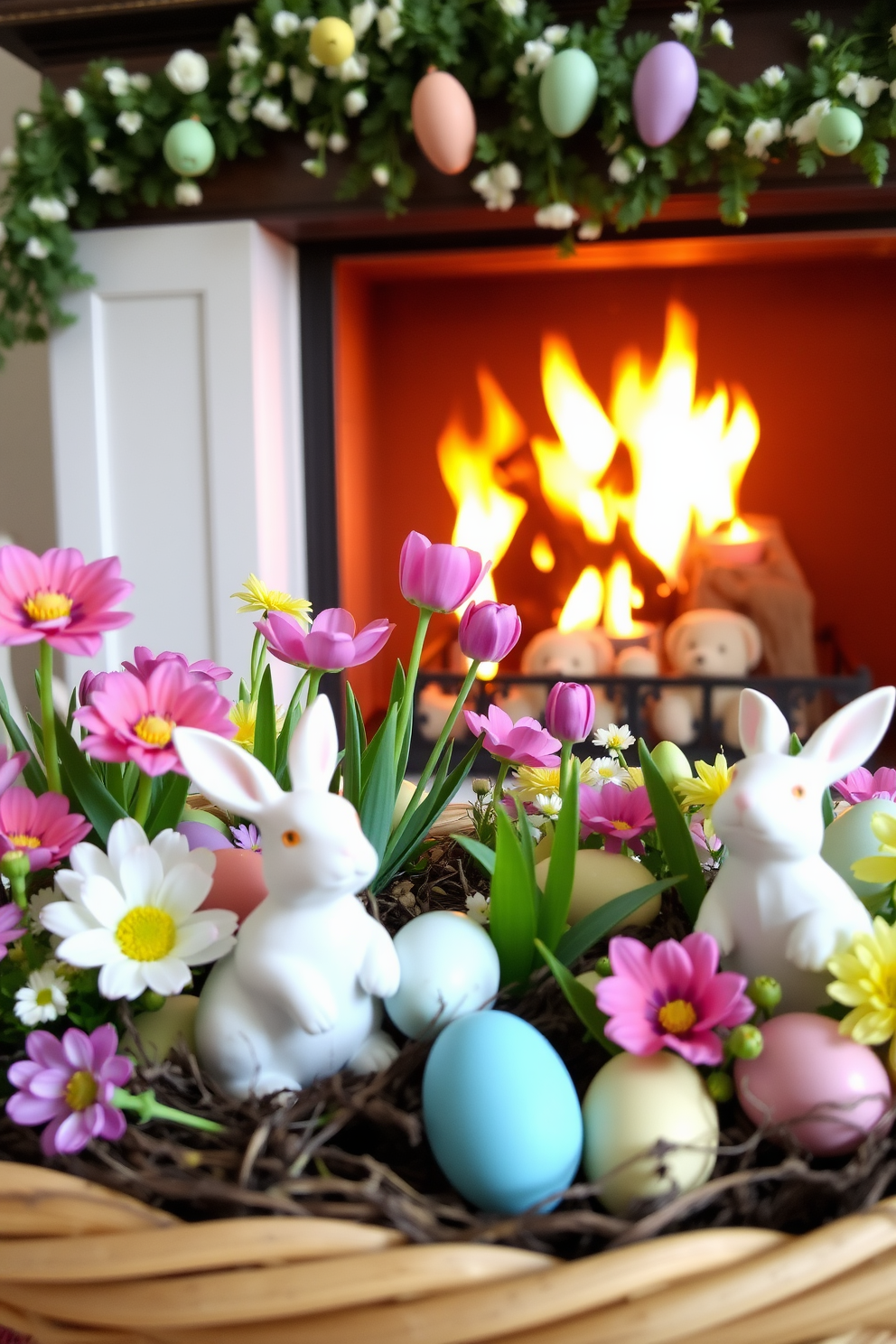 Fireplace Easter Decorating Ideas 3