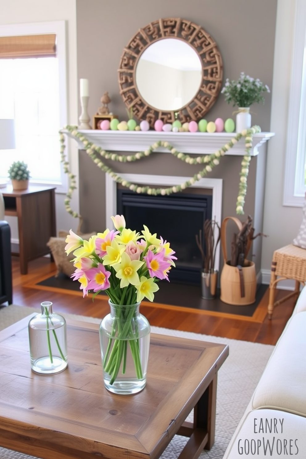 Fireplace Easter Decorating Ideas 4