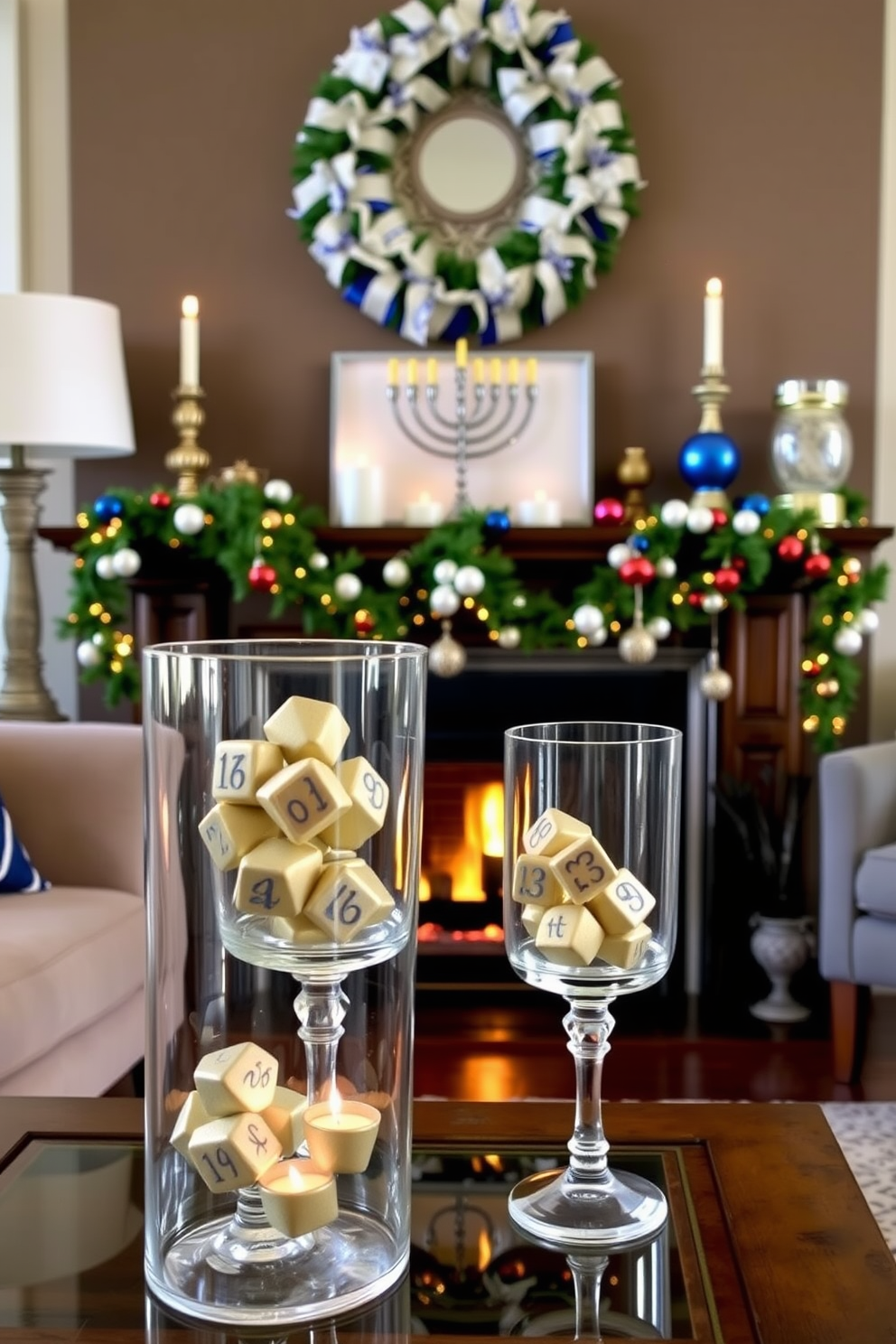 Fireplace Hanukkah Decorating Ideas 2