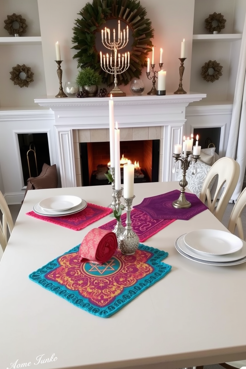 Fireplace Hanukkah Decorating Ideas 20