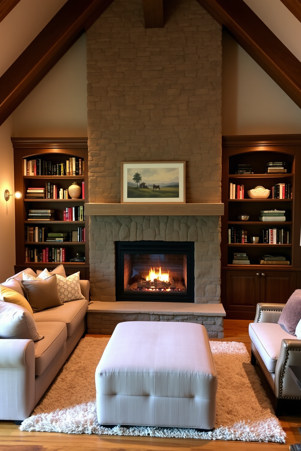 Fireplace Living Room Design Ideas 22