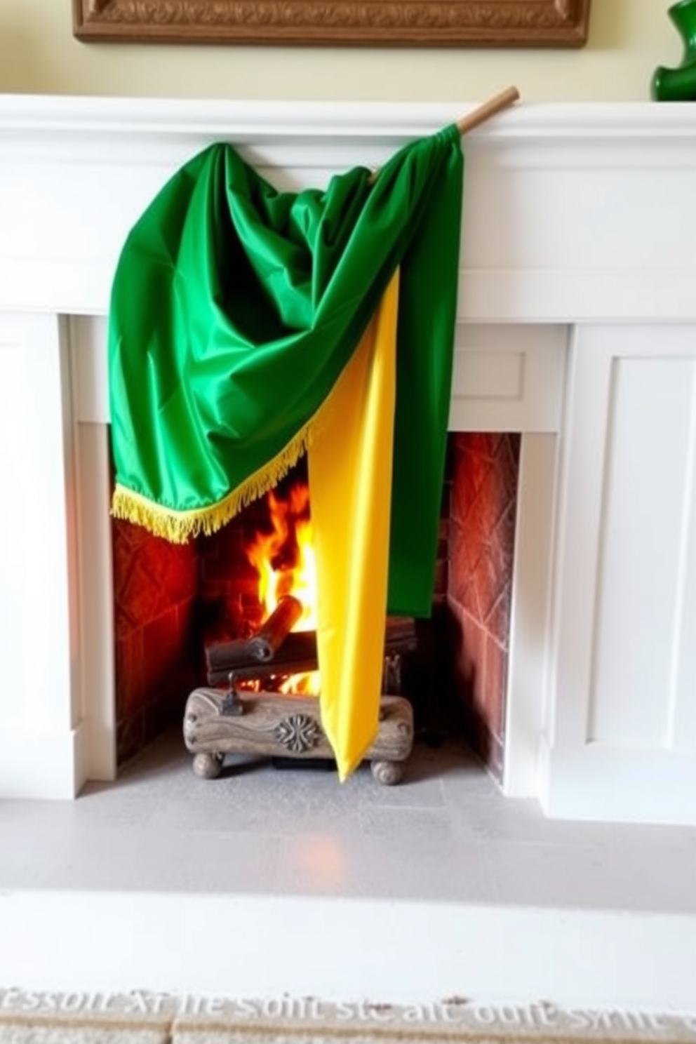 Fireplace St Patricks Day Decorating Ideas 13