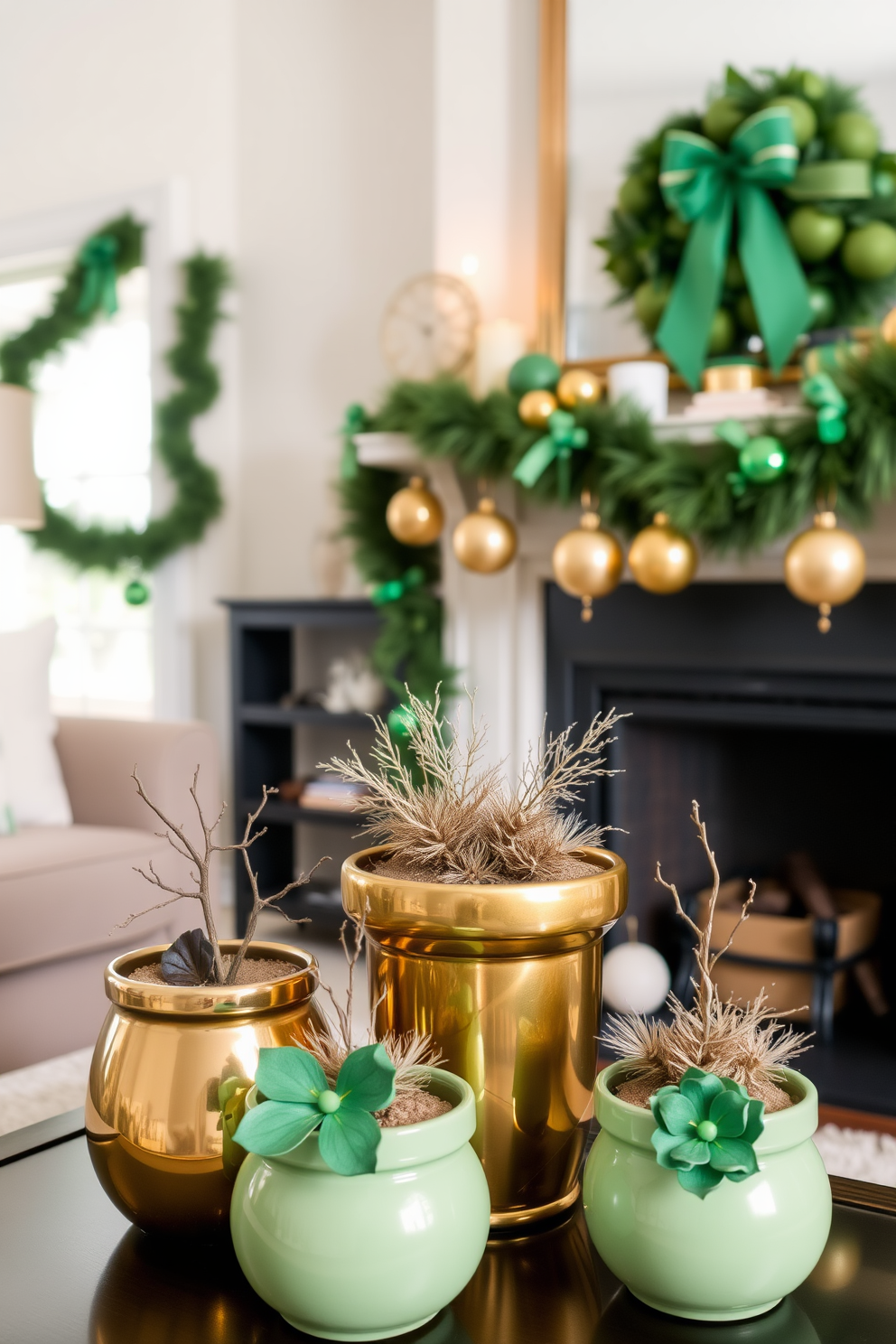 Fireplace St Patricks Day Decorating Ideas 15