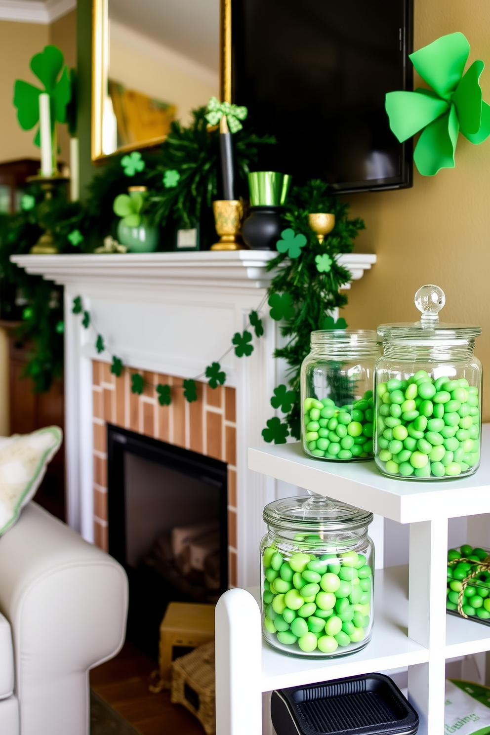 Fireplace St Patricks Day Decorating Ideas 19