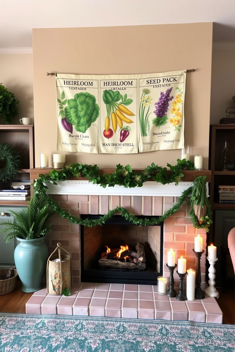 Fireplace St Patricks Day Decorating Ideas 2