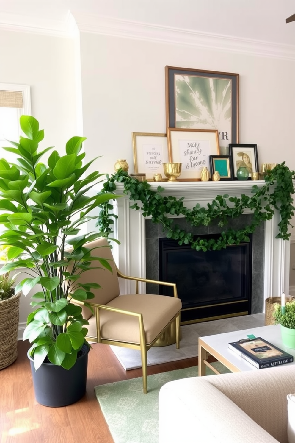 Fireplace St Patricks Day Decorating Ideas 22