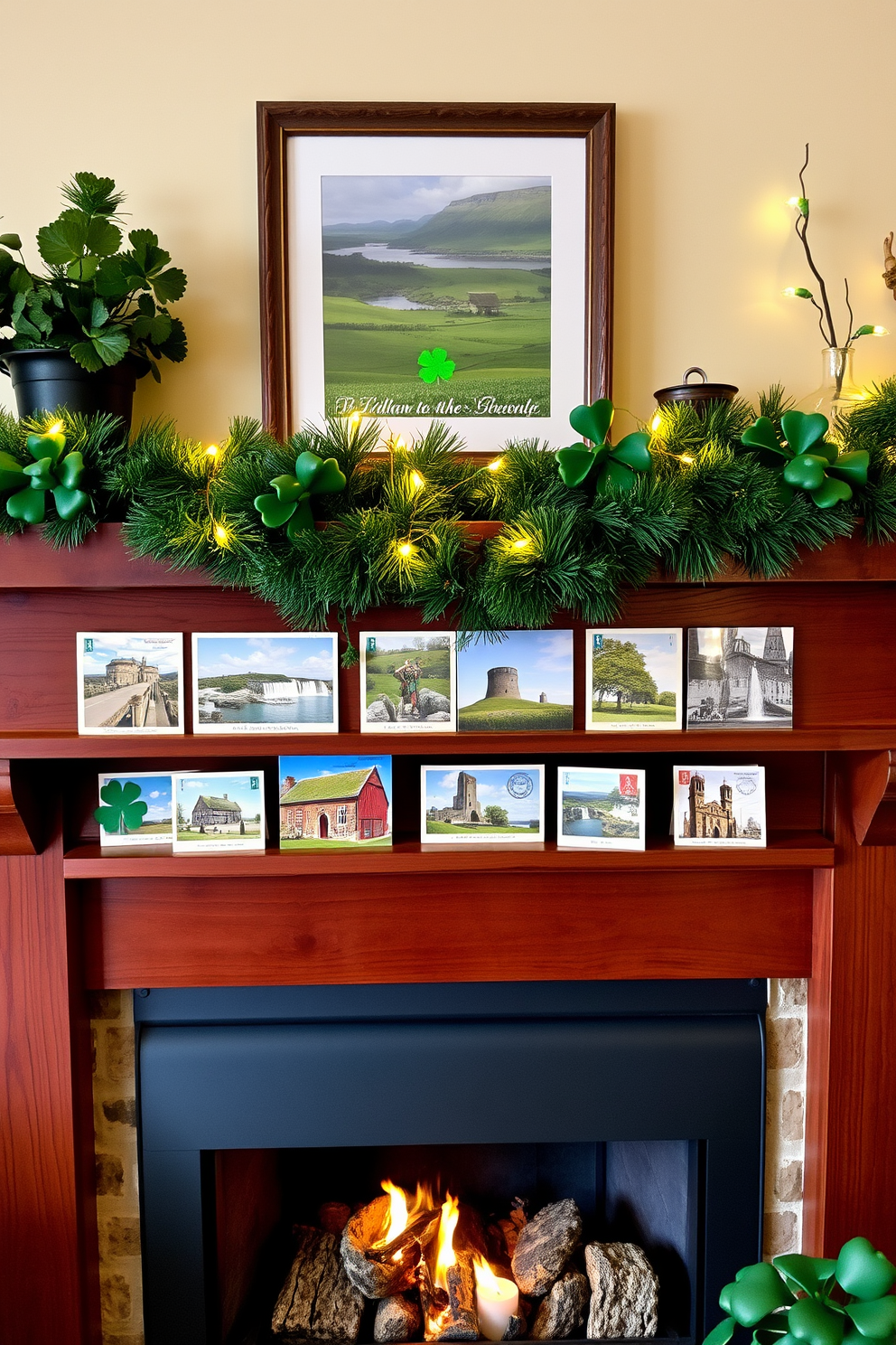 Fireplace St Patricks Day Decorating Ideas 23