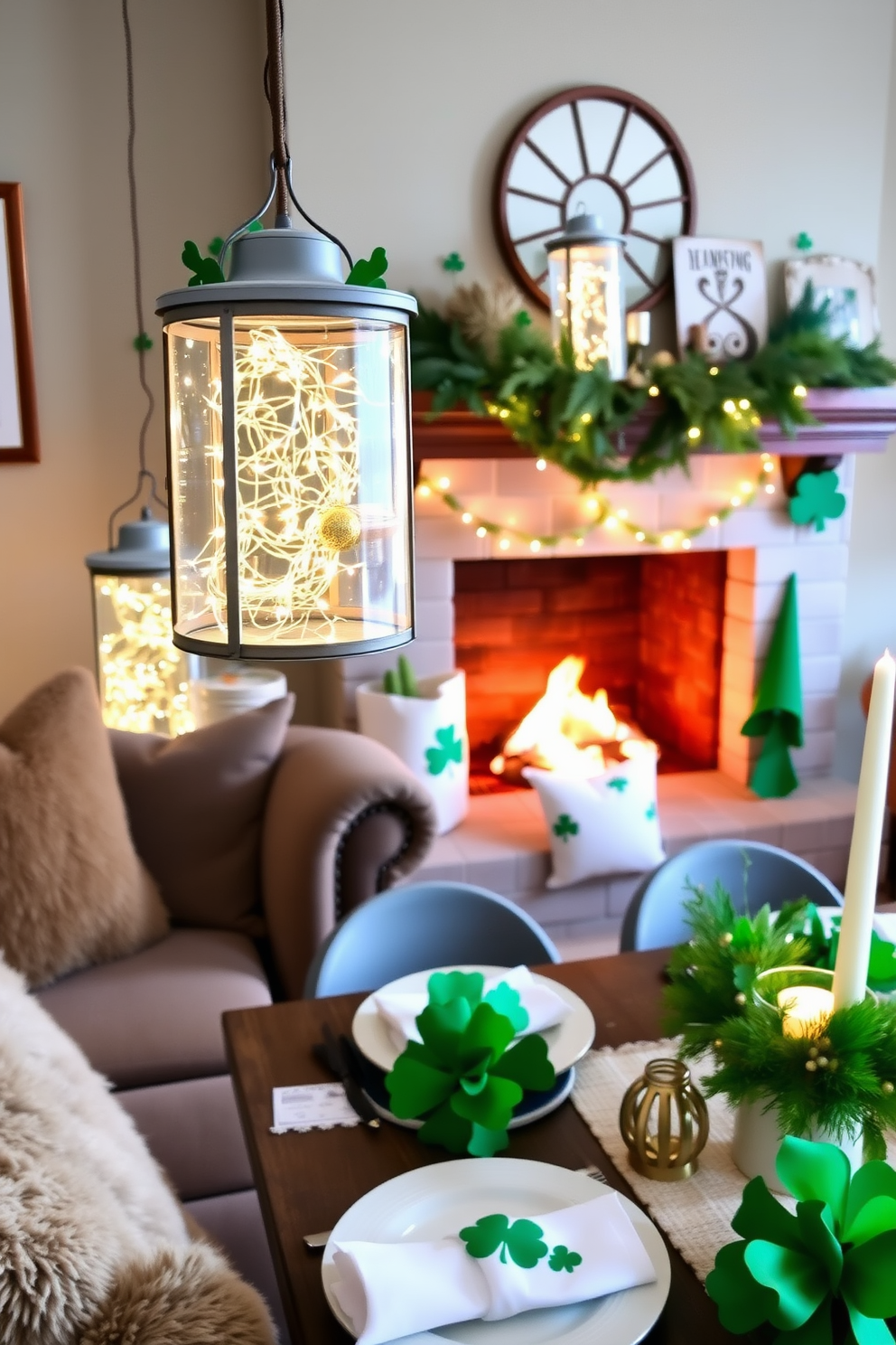 Fireplace St Patricks Day Decorating Ideas 26