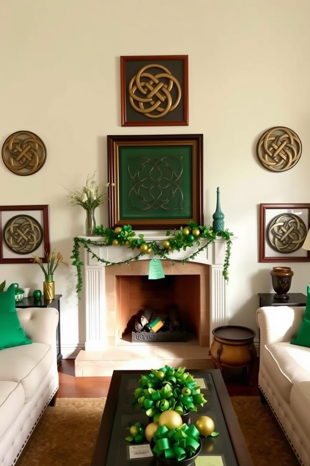 Fireplace St Patricks Day Decorating Ideas 7