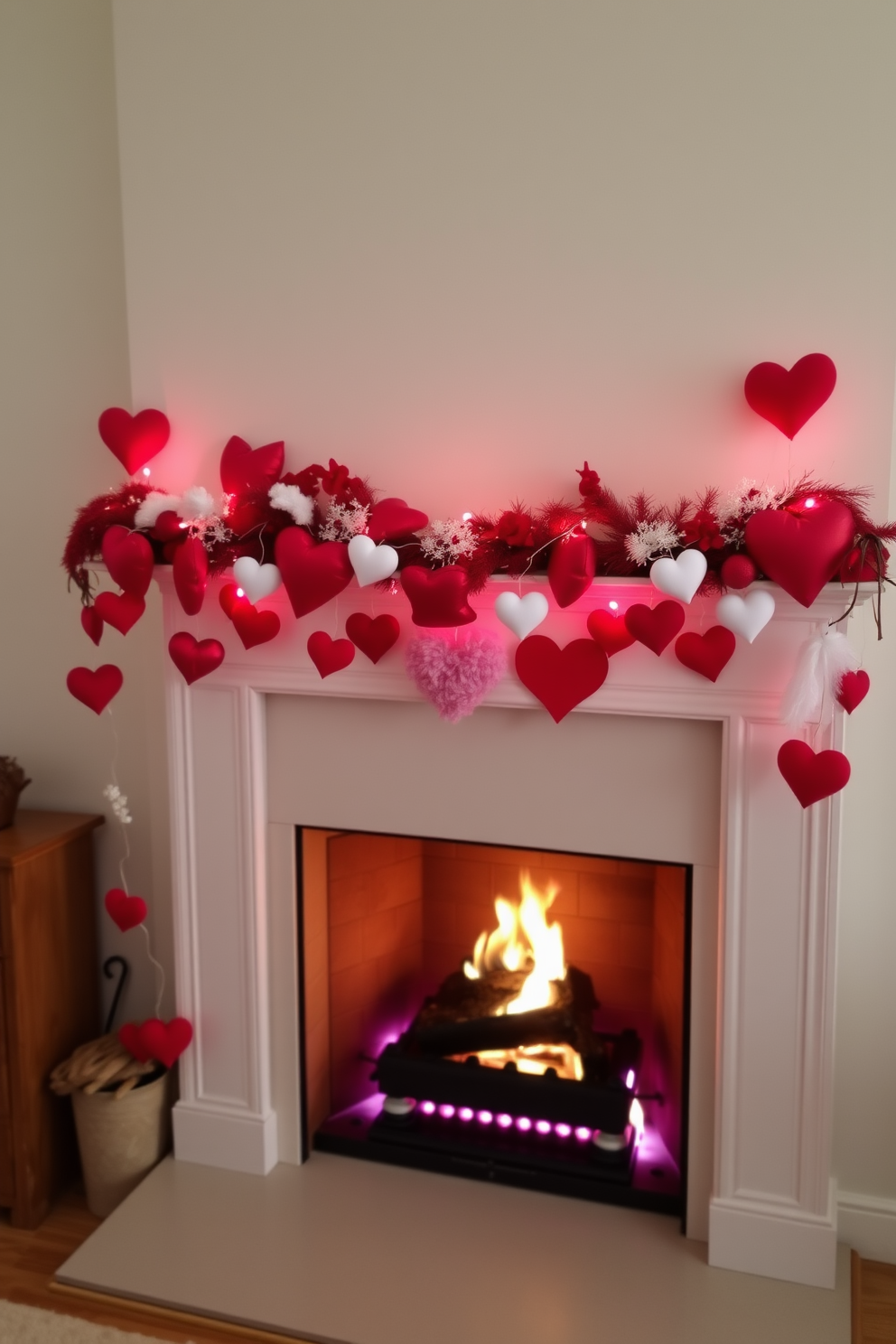 Fireplace Valentines Day Decorating Ideas 1