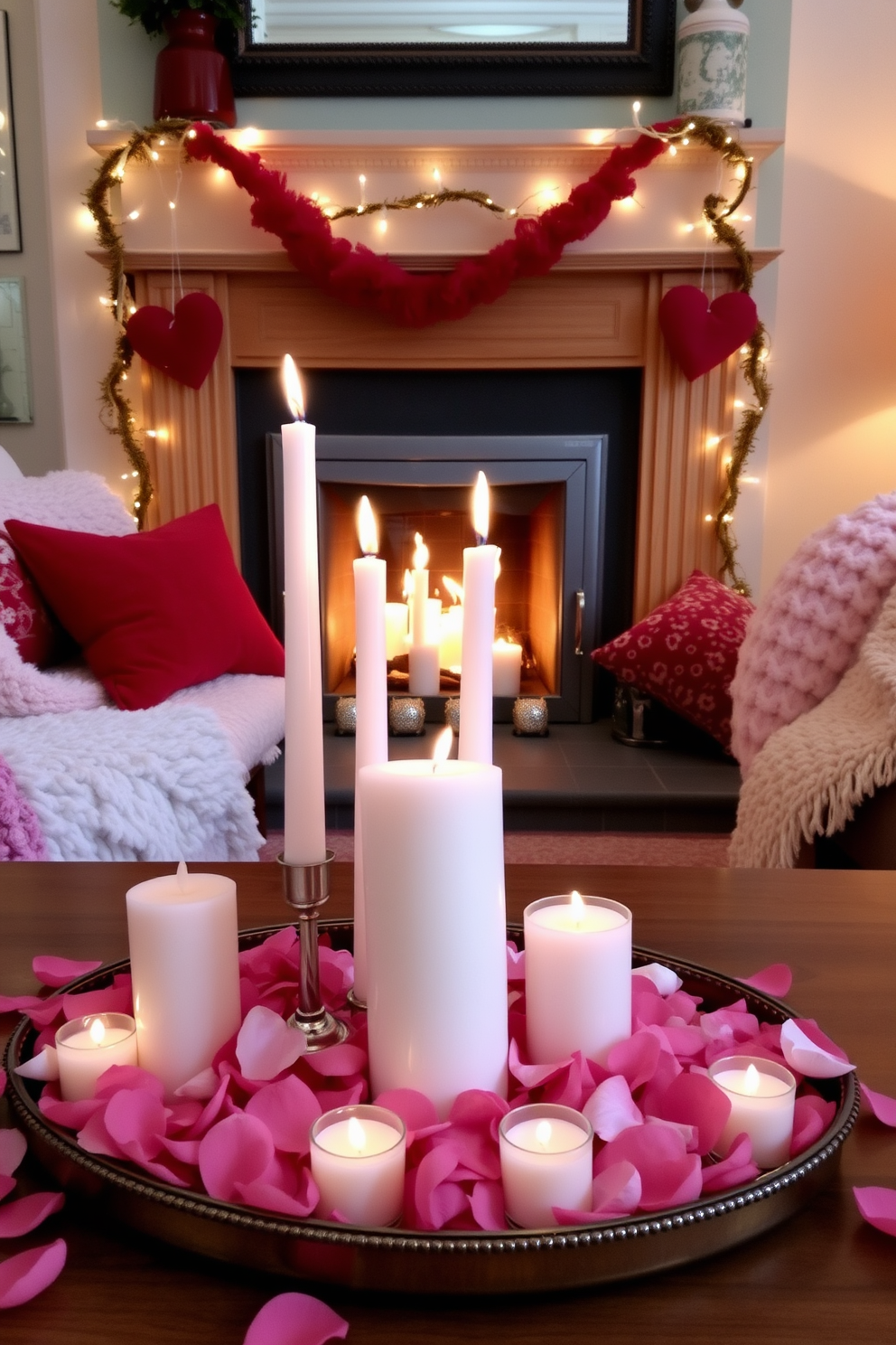 Fireplace Valentines Day Decorating Ideas 2