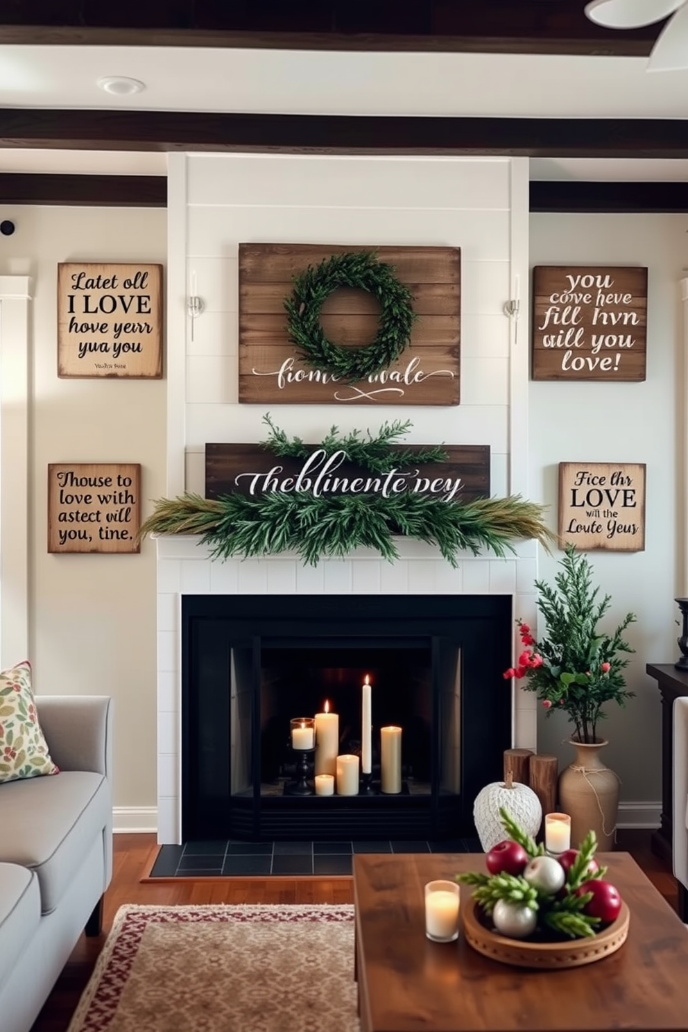 Fireplace Valentines Day Decorating Ideas 5