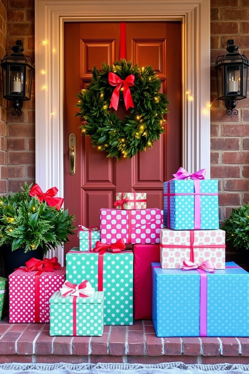 Front Door Christmas Decorating Ideas 13