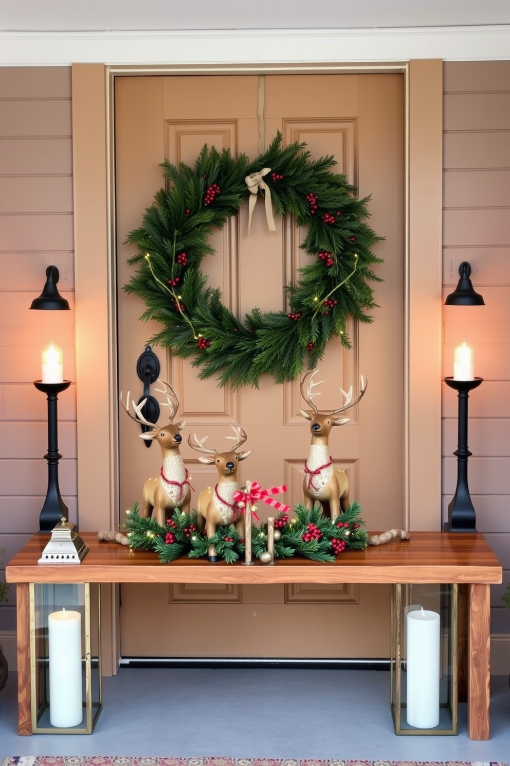 Front Door Christmas Decorating Ideas 15