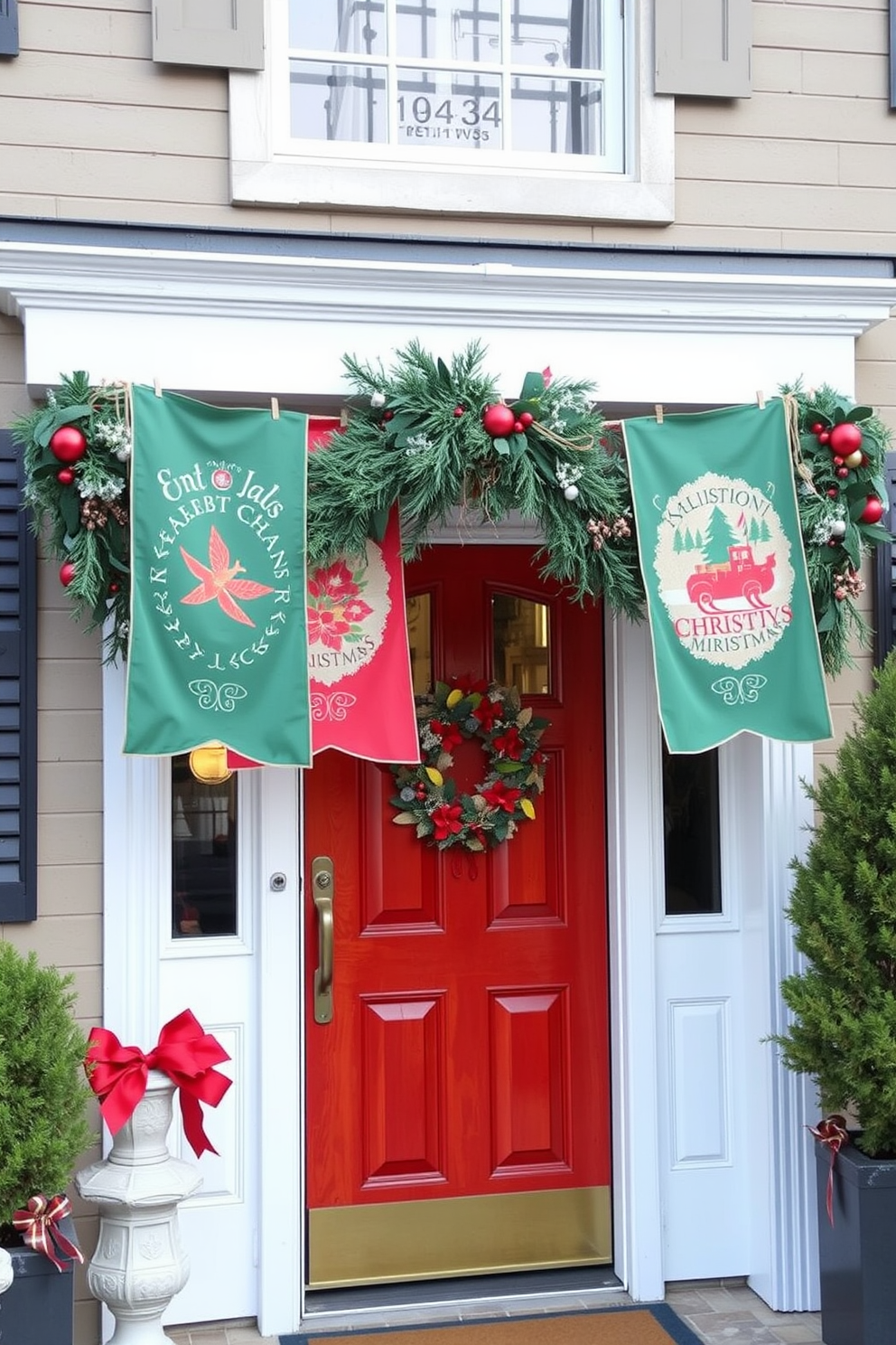 Front Door Christmas Decorating Ideas 17