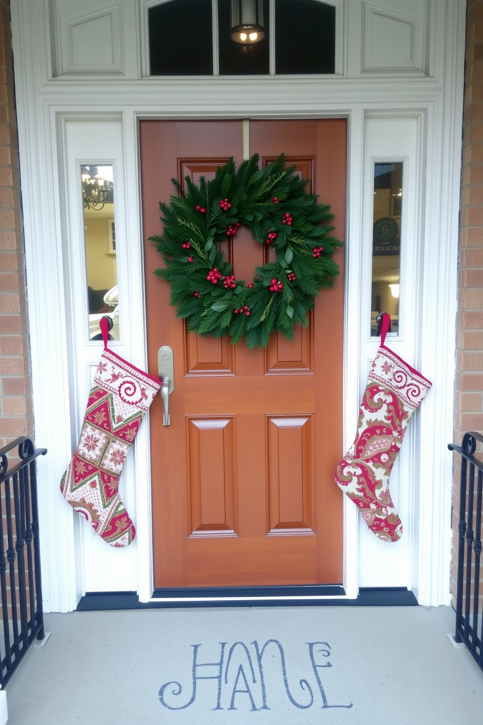 Front Door Christmas Decorating Ideas 25