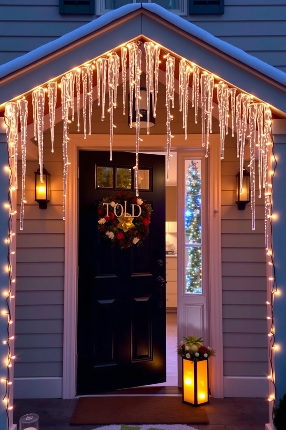 Front Door Christmas Decorating Ideas 26