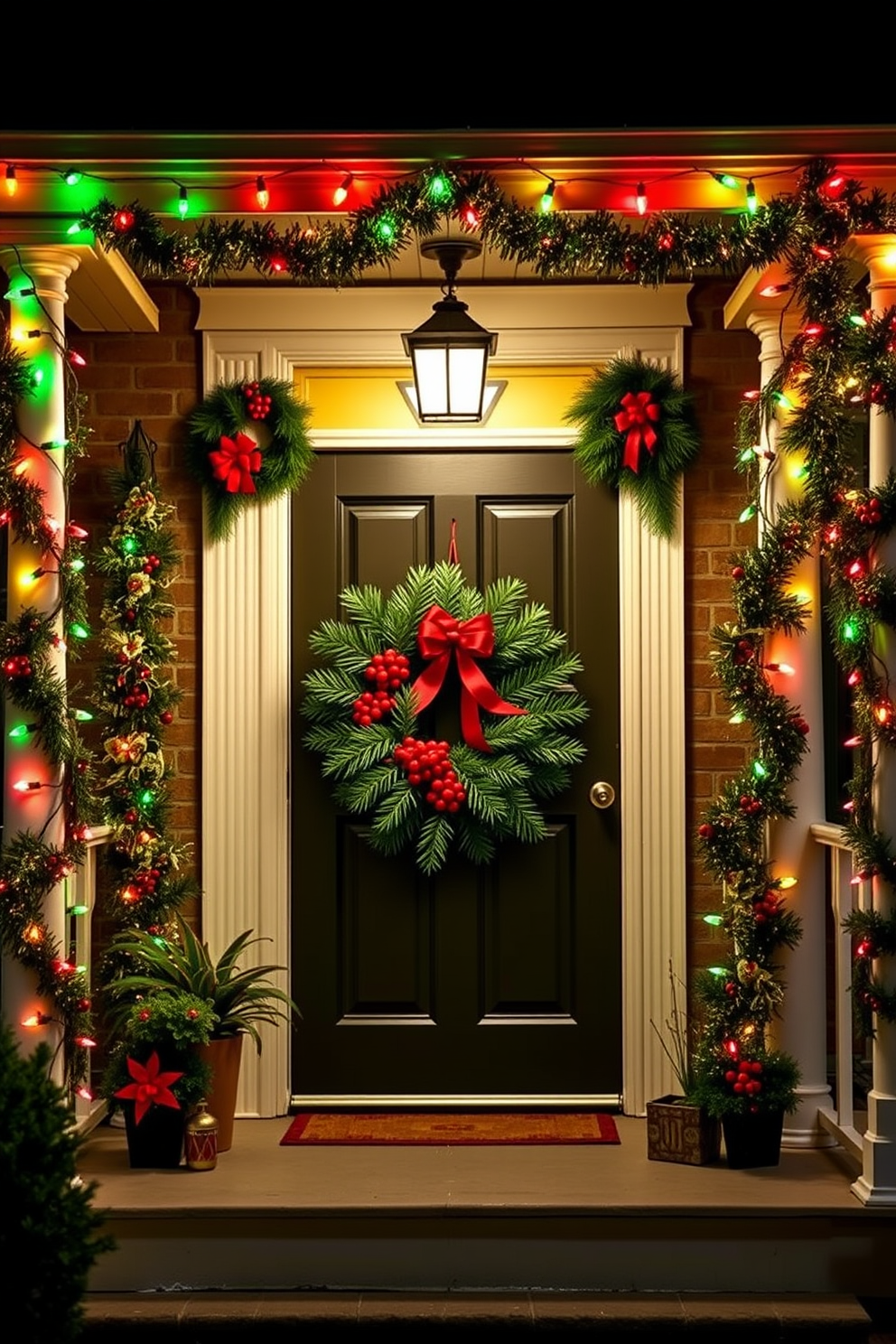 Front Door Christmas Decorating Ideas 28