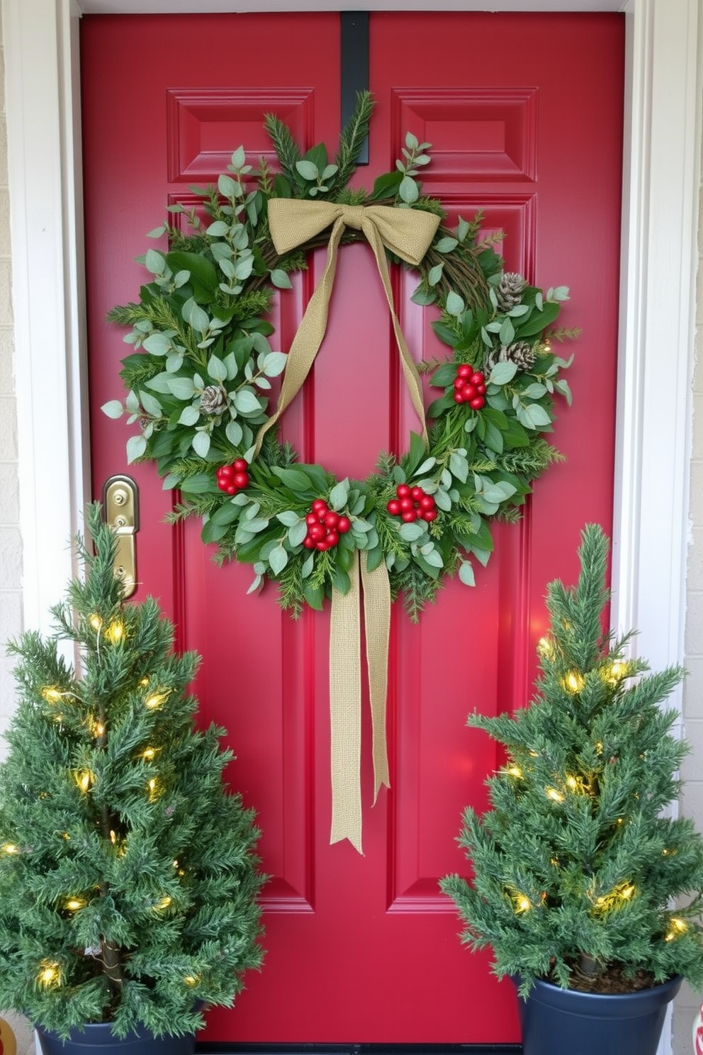 Front Door Christmas Decorating Ideas 7