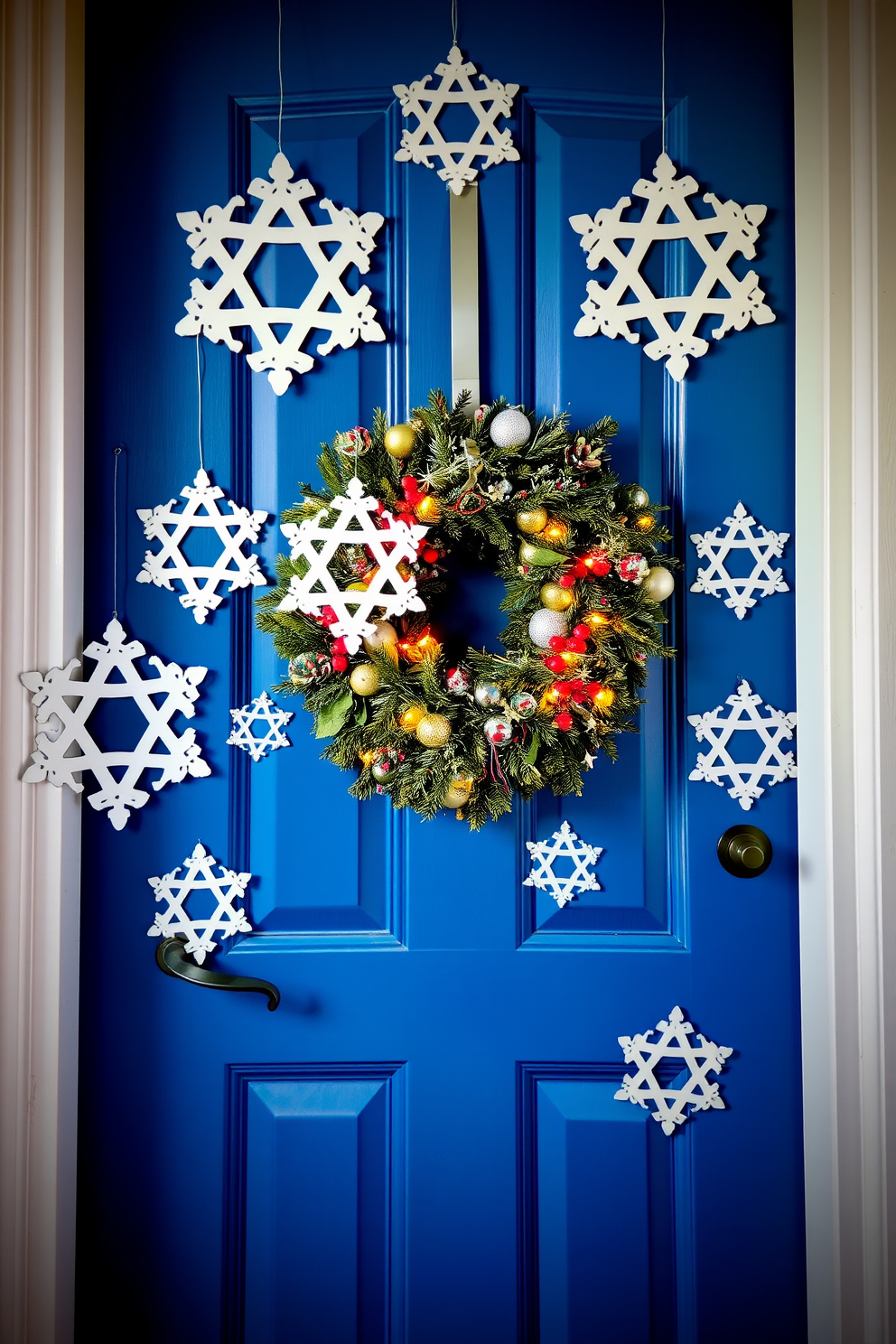 Front Door Hanukkah Decorating Ideas 17