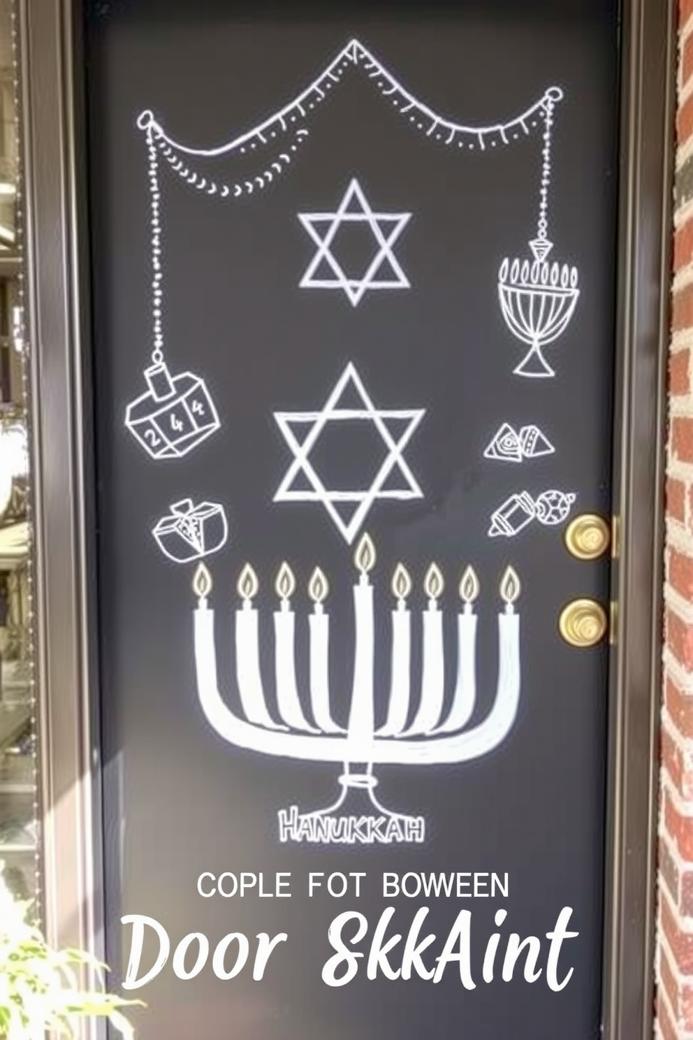 Front Door Hanukkah Decorating Ideas 29