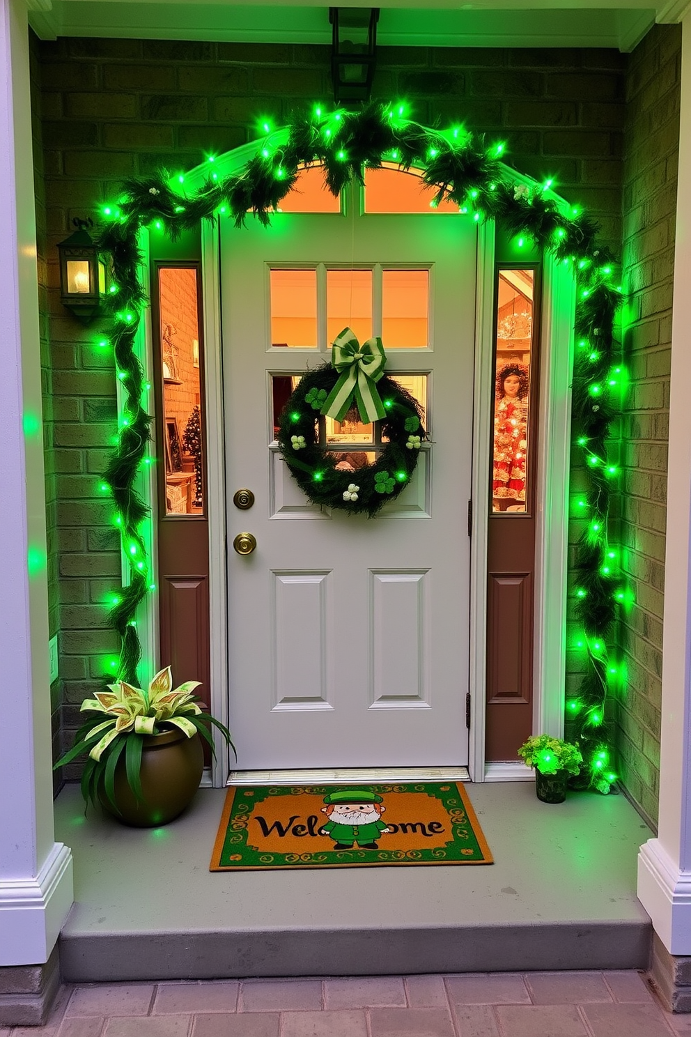 Front Door St Patricks Day Decorating Ideas 27