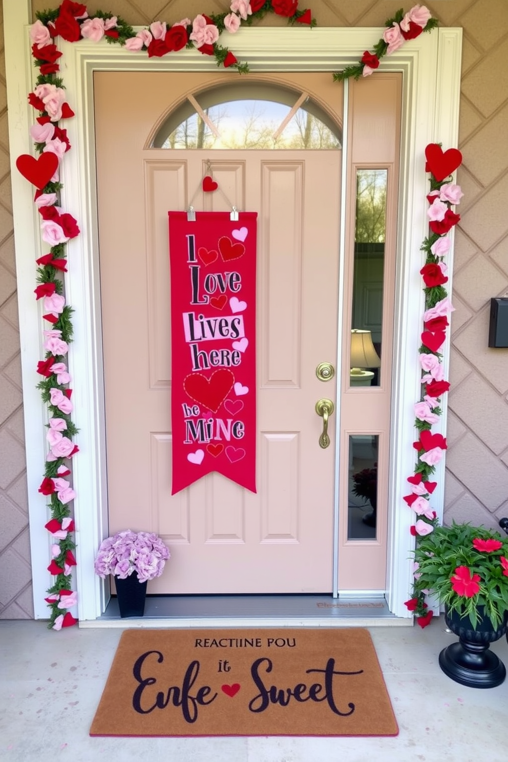 Front Door Valentines Day Decorating Ideas 13